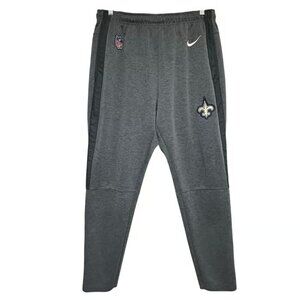 Nike NFL Onfield New Orleans Saints Gray Jogger Sweatpants